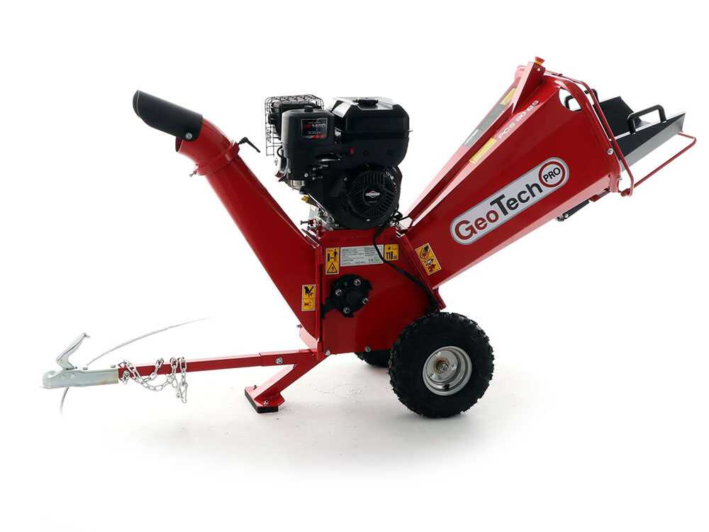 GeoTech Pro PCS 90 BS benzine hakselaar, takken tot 75 mm, detail 2