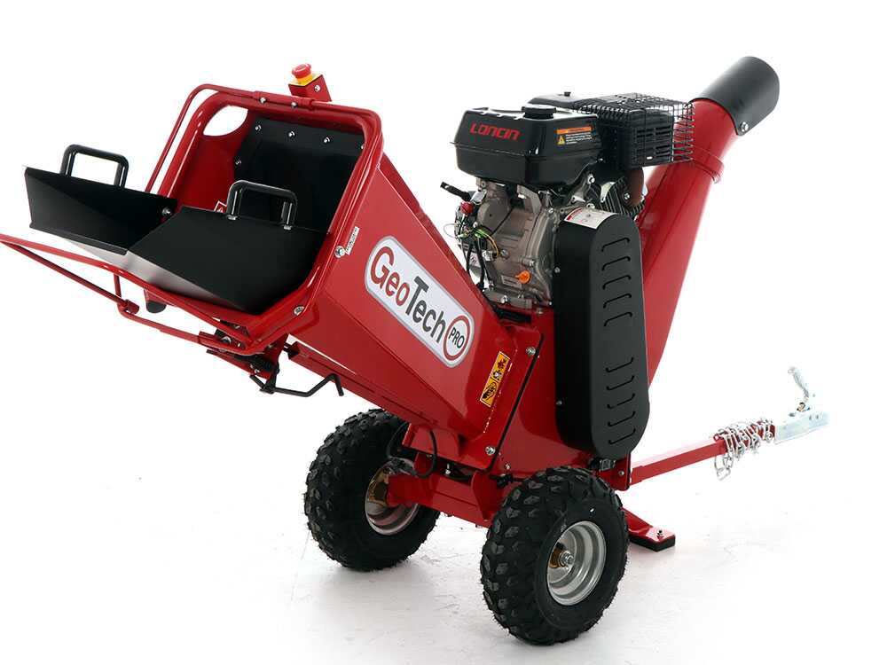 GeoTech Pro PCS 90 L benzine hakselaar, takken tot 75 mm, detail 2
