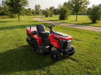 GeoTech Pro PRTM 180-1020 CM gazontractor met opvangbak 102 cm, versnellingsbak, detail 2