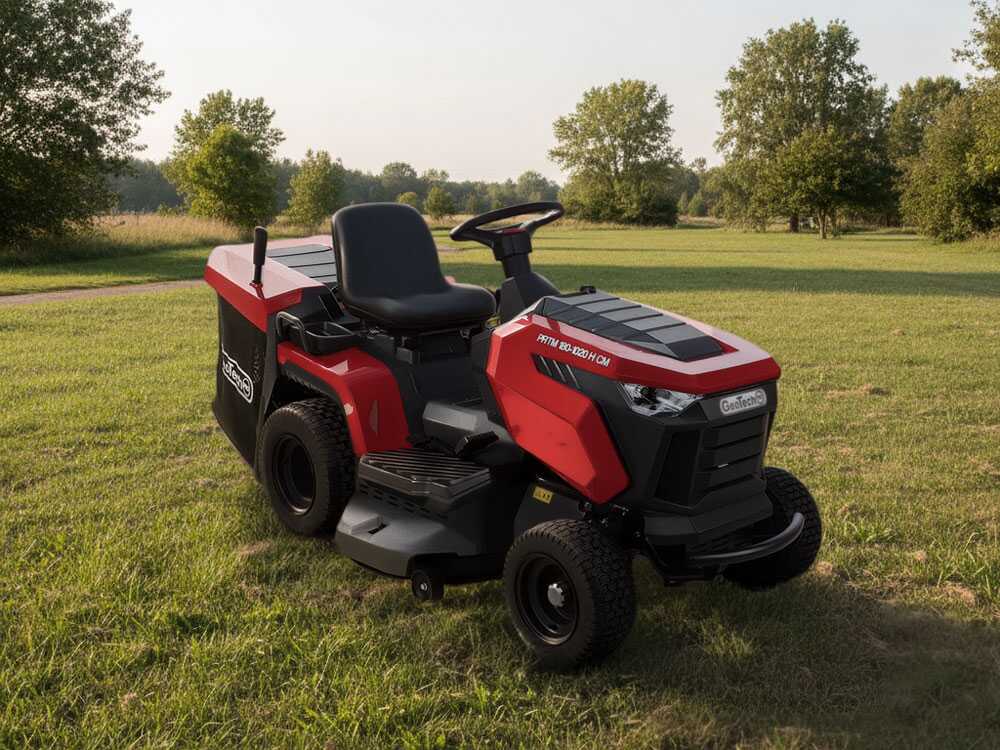 GeoTech Pro PRTM 180-1020 H-CM gazontractor met opvangbak 102 cm, hydrostaat, detail 2