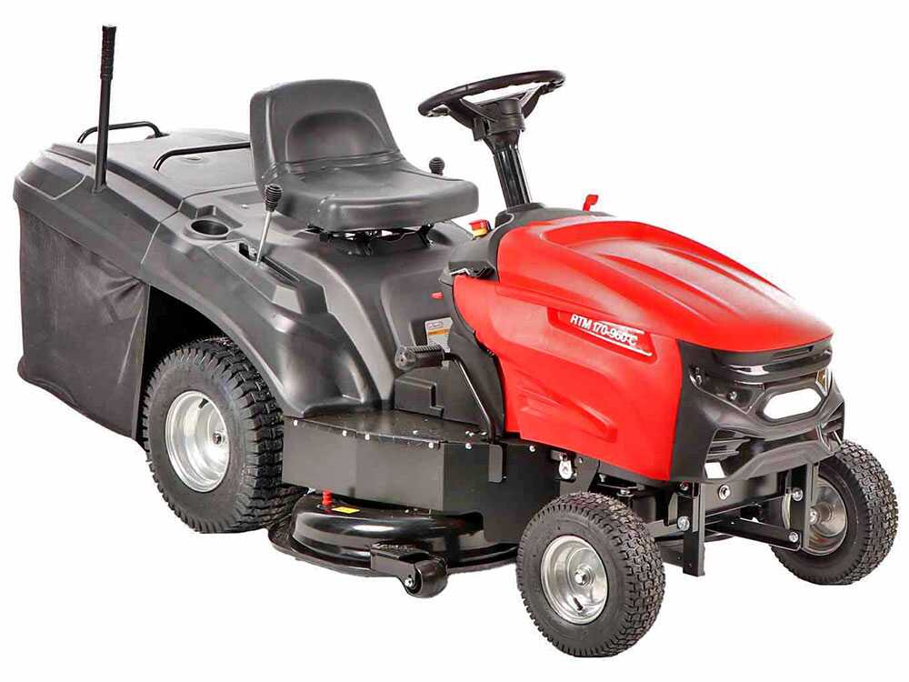 GeoTech RTM 170-960 C gazontractor met opvangbak 96 cm, versnellingsbak, detail 2