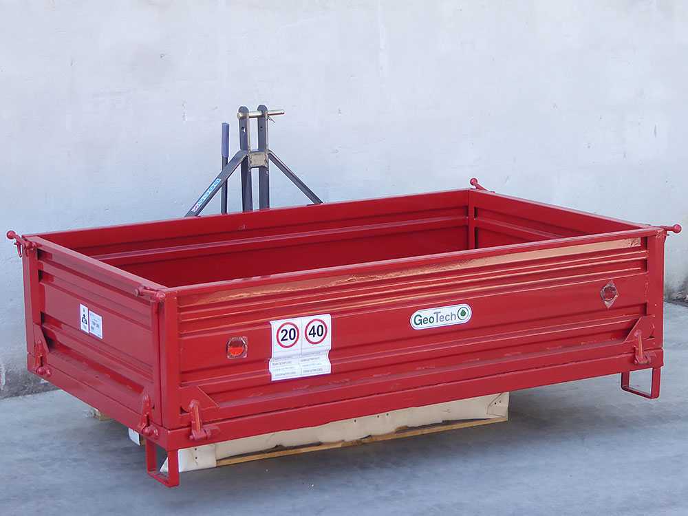 GeoTech TRP 180 transportbak voor de trekker, detail 3