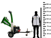 GreenBay GB-WDC 120 HE benzine hakselaar, takken tot 90 mm, detail 2