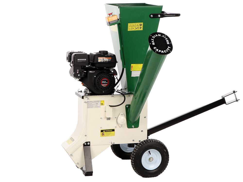 GreenBay GB-WDC 75 L benzine hakselaar, takken tot 76 mm, detail 2