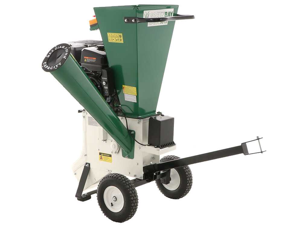 GreenBay GB-WDC 90 LE benzine hakselaar, takken tot 89 mm, detail 2