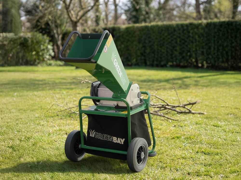 GreenBay GB-WERC 50 B elektrische hakselaar, takken tot 50 mm, detail 2