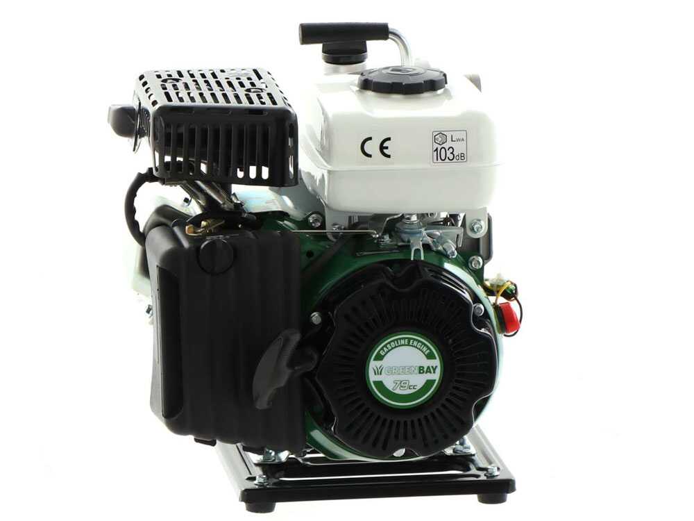 GreenBay GB-WP 30 benzine motorpomp, aansluiting 30 mm, detail 2