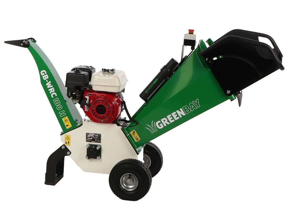 GreenBay GB-WRC 100 H benzine hakselaar, takken tot 65 mm, detail 1
