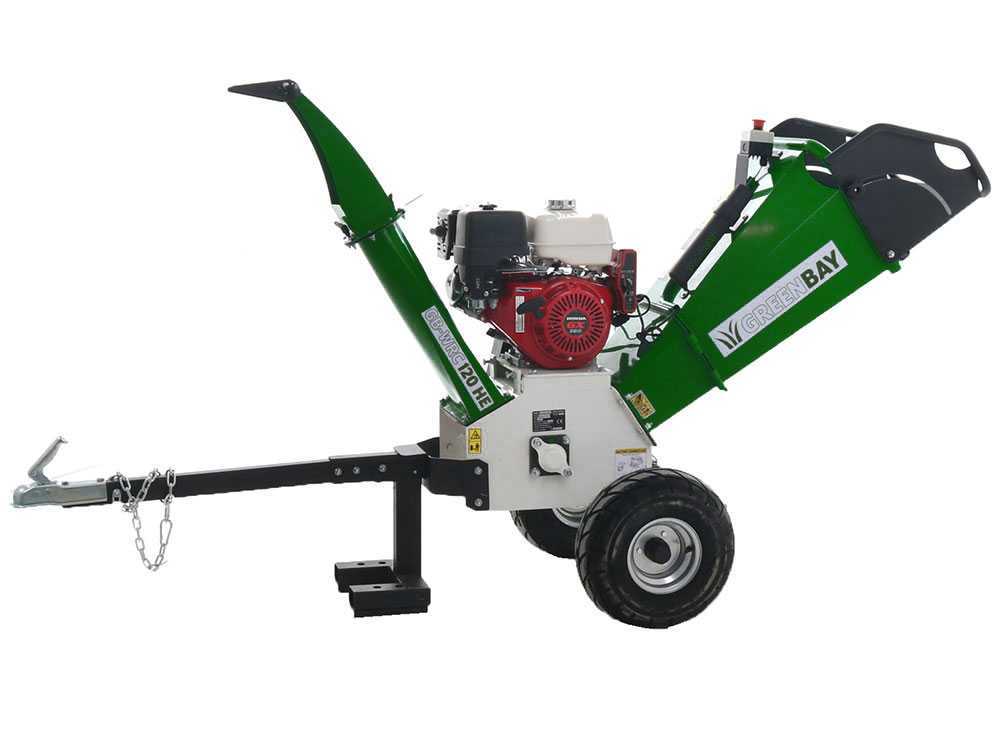 GreenBay GB-WRC 120 HE benzine hakselaar, takken tot 90 mm, detail 2