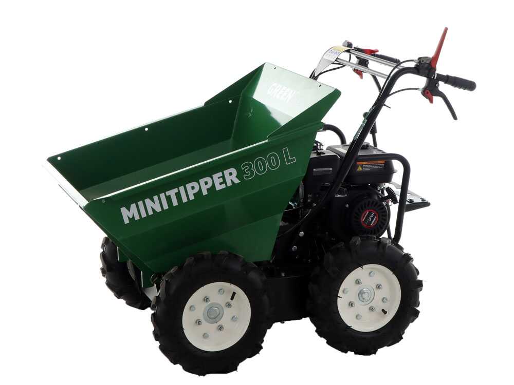 Motorkruiwagen laadvermogen 300 kg GreenBay MiniTipper 300 L, motor Loncin G200F, 4x4, detail 2