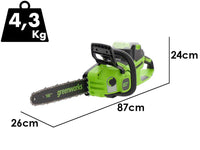Greenworks CS40O6 accu kettingzaag, zwaard 40 cm, 60 V zonder accu, detail 3
