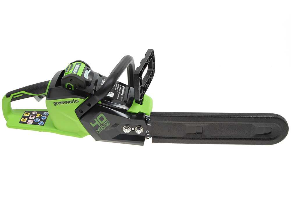Greenworks GD40CS15 accu kettingzaag, zwaard 35 cm, 40 V 4 Ah, detail 2
