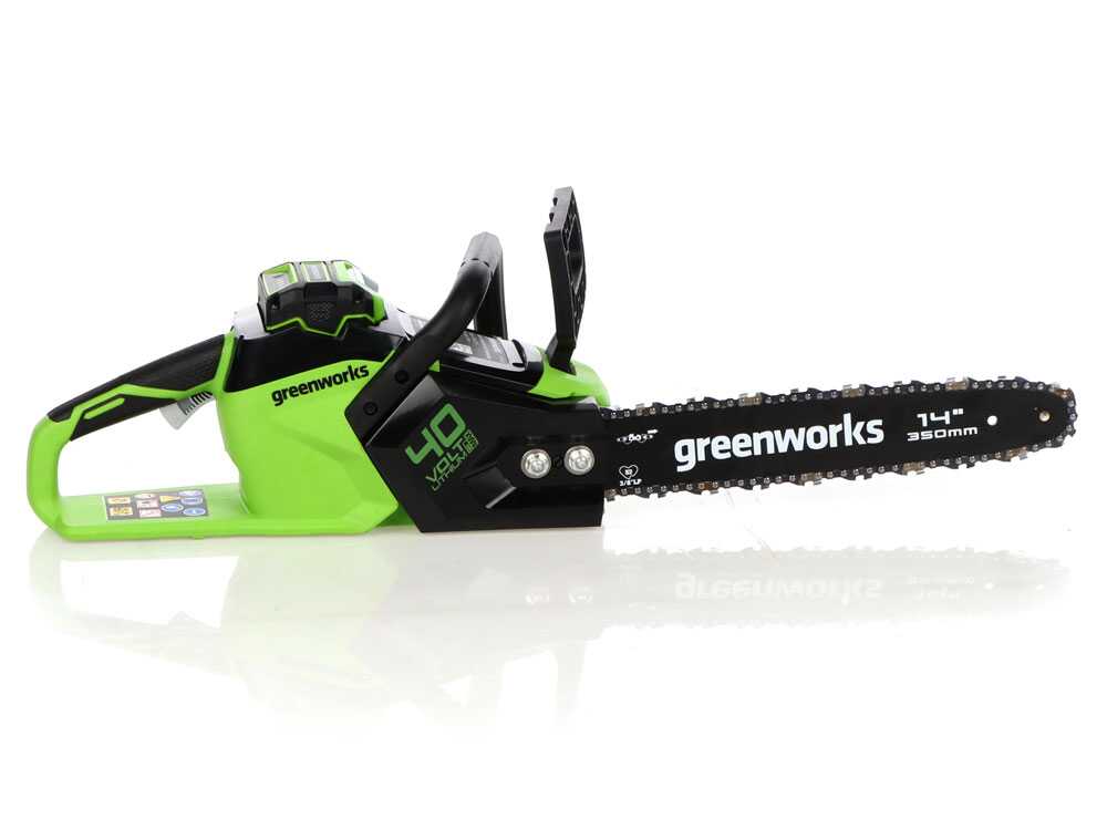 Greenworks GD40CS15K4 accu kettingzaag, zwaard 35 cm, 40 V 4 Ah, detail 2