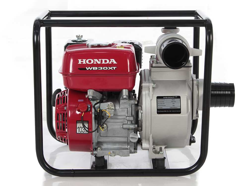 Honda WB30 benzine motorpomp, aansluiting 80 mm, detail 3
