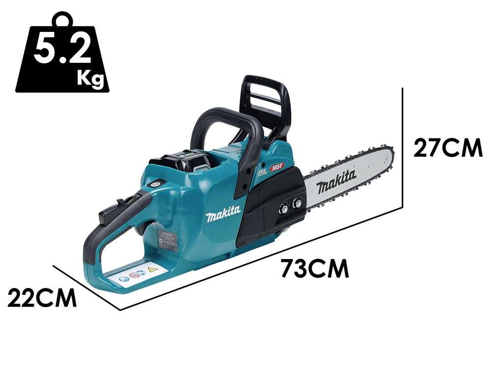 Makita XGT UC024G accu kettingzaag, zwaard 30 cm, 40 V 5 Ah, detail 2
