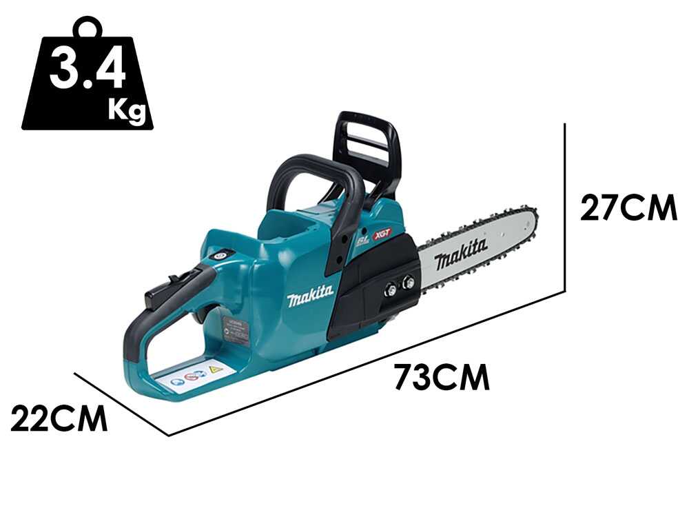Makita XGT UC024GZ accu kettingzaag, zwaard 30 cm, 40 V zonder accu, detail 2