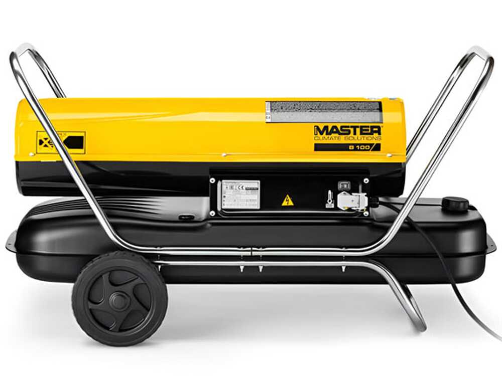 Master B 100 diesel heteluchtkanon 29 kW, direct gestookt, detail 3