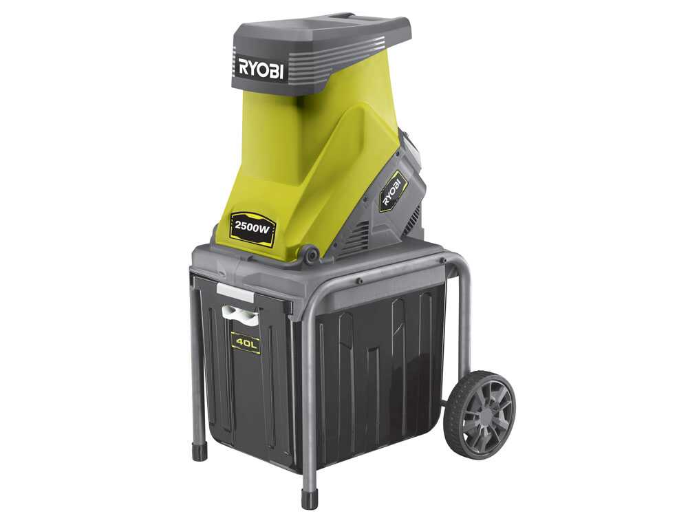 Ryobi RSH2545B elektrische hakselaar, takken tot 45 mm, detail 3