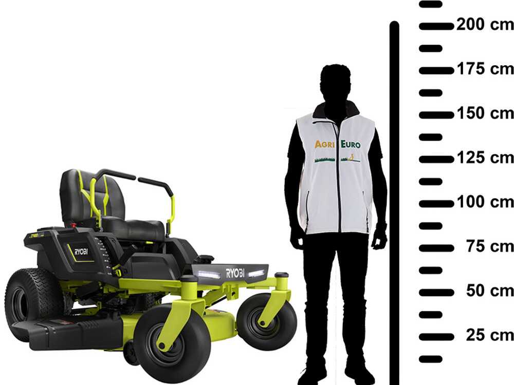 Ryobi ZTR480ex accu-zero-turn zitmaaier 107 cm, automaat, detail 2