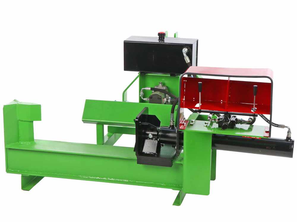Seven Italy 20T aftakas houtklover, 20 ton, horizontaal, detail 2