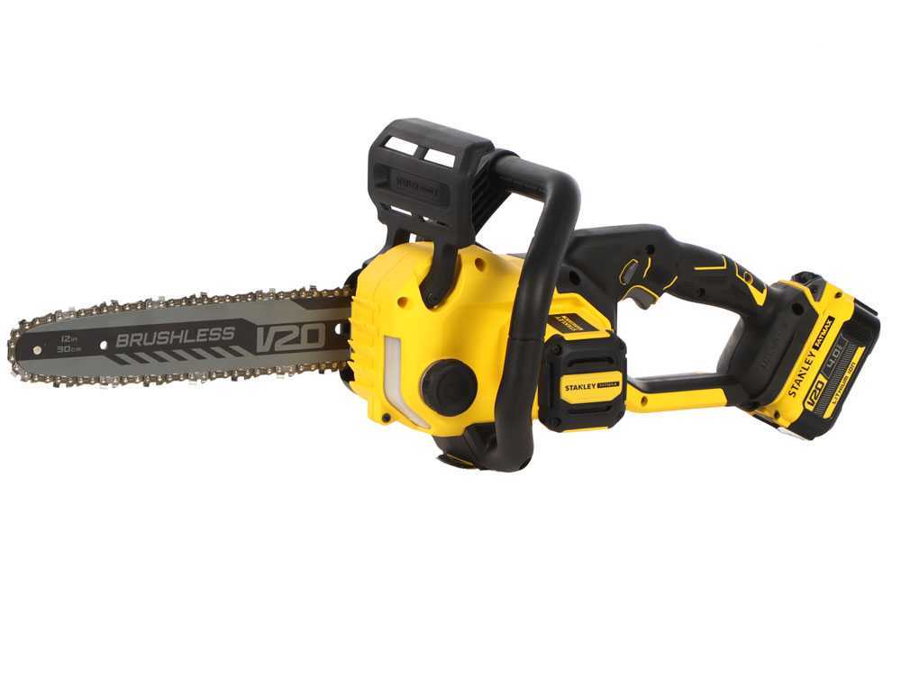 Stanley Fatmax SFMCCS730 accu kettingzaag, zwaard 30 cm, 20 V 4 Ah, detail 2