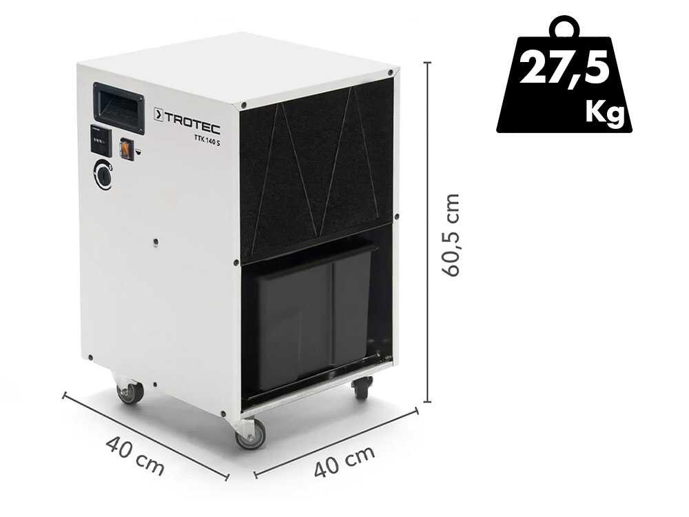 Trotec TTK 140 S bouwdroger 28,5 l/dag, detail 3