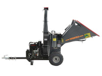 Wortex Grizzly benzine hakselaar, takken tot 100 mm, elektrische start, getrokken uitvoering, detail 2