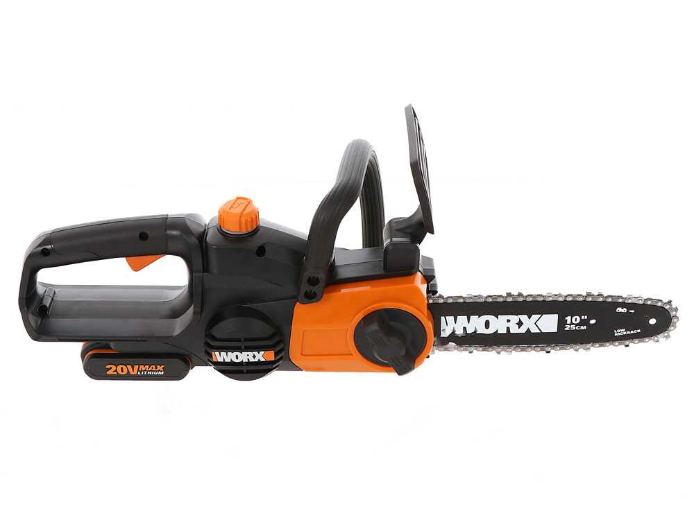 Worx WG322E.1 accu kettingzaag, zwaard 25 cm, 20 V 2 Ah, detail 3