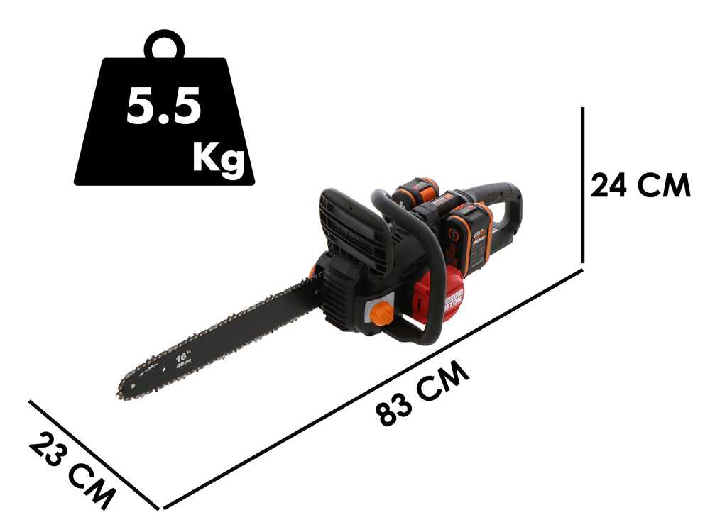 Worx WG385E Nitro accu kettingzaag, zwaard 40 cm, 40 V 4 Ah, detail 2