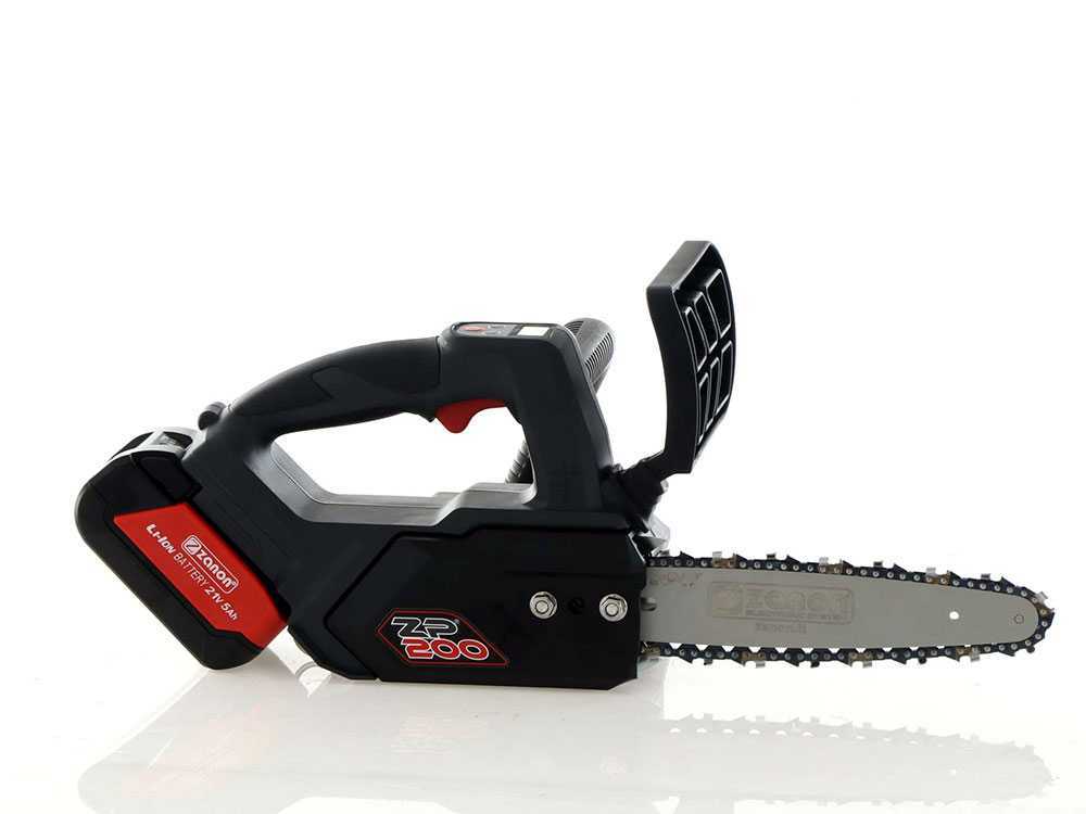 Zanon ZP 200 accu kettingzaag, zwaard 20 cm, 18 V 5 Ah, detail 2