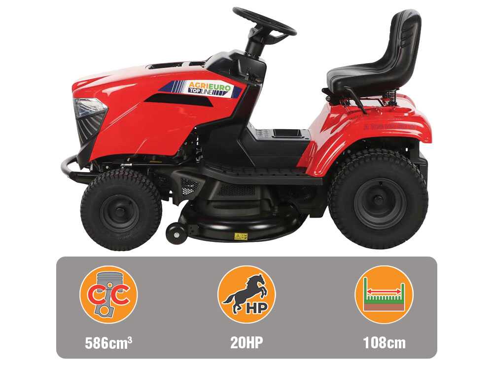 AgriEuro TOP-LINE A 108 HD SD W zitmaaier met zijuitworp 108 cm, hydrostaat, detail 3