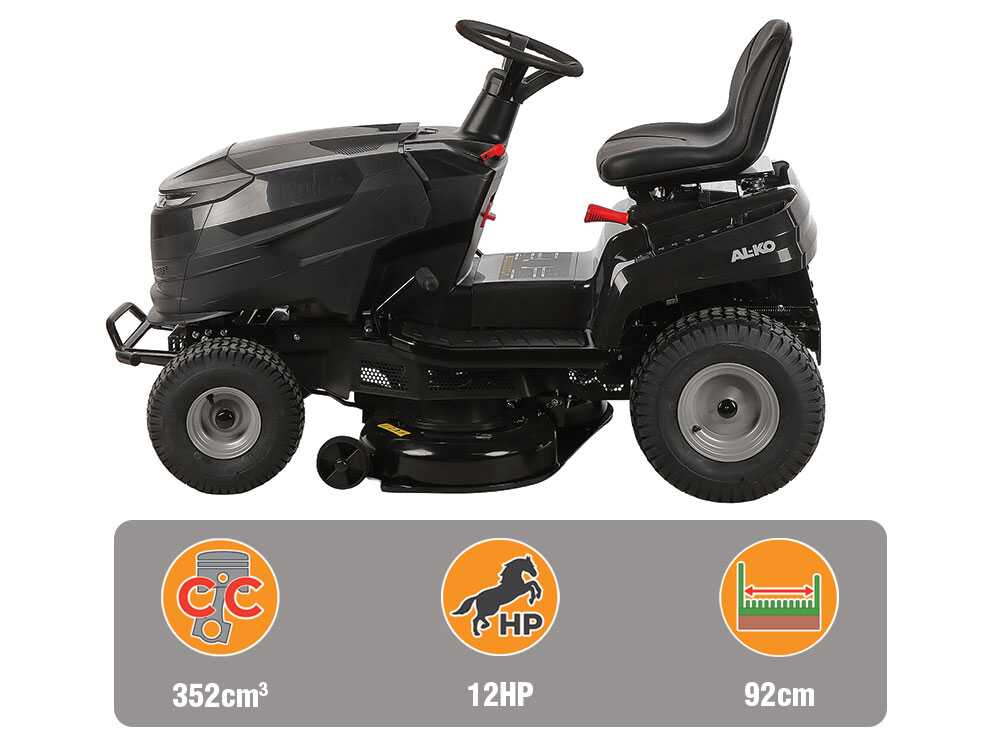 AL-KO Easy 13-92.6 CS-A zitmaaier met zijuitworp 92 cm, traploos, detail 3