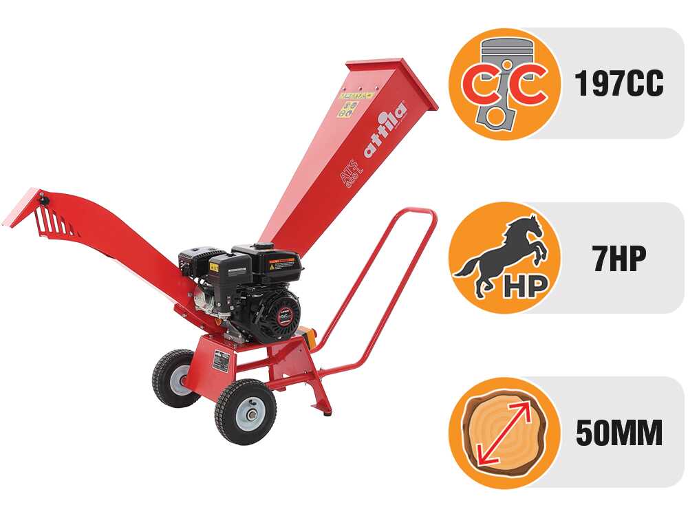 Attila ATS 600 L benzine hakselaar, takken tot 50 mm, detail 3
