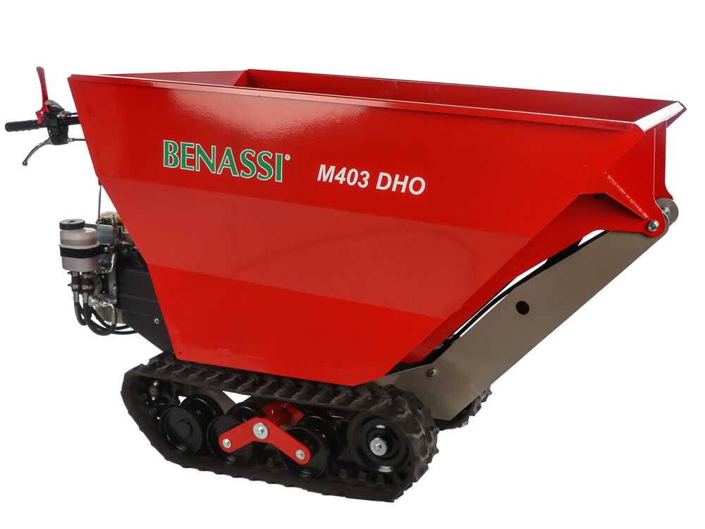 Rupsdumper laadvermogen 400 kg Benassi M403DHO, hydraulisch kiepen, detail 3