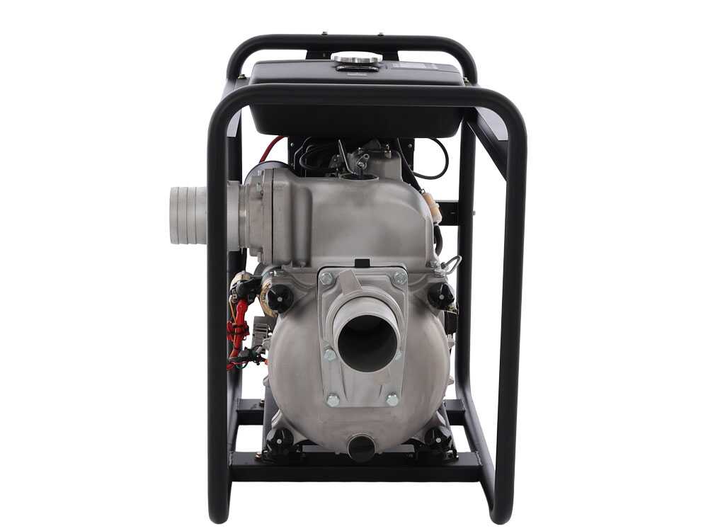 BlackStone BD-ST 10000ES diesel motorpomp voor vuil water, aansluiting 100 mm, detail 3
