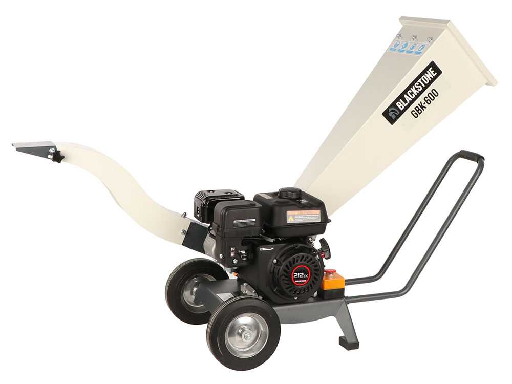 BlackStone GBK 600 benzine hakselaar, takken tot 50 mm, detail 3