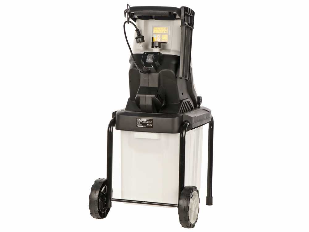 BlackStone SHRED 45 BL PLUS elektrische hakselaar, takken tot 45 mm, detail 3