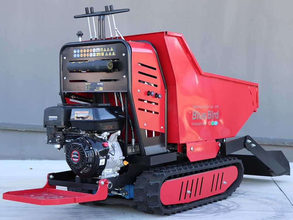 Motorkruiwagen laadvermogen 500 kg Blue Bird Trasporter 500DL Trcked, hydraulisch kiepen, detail 4