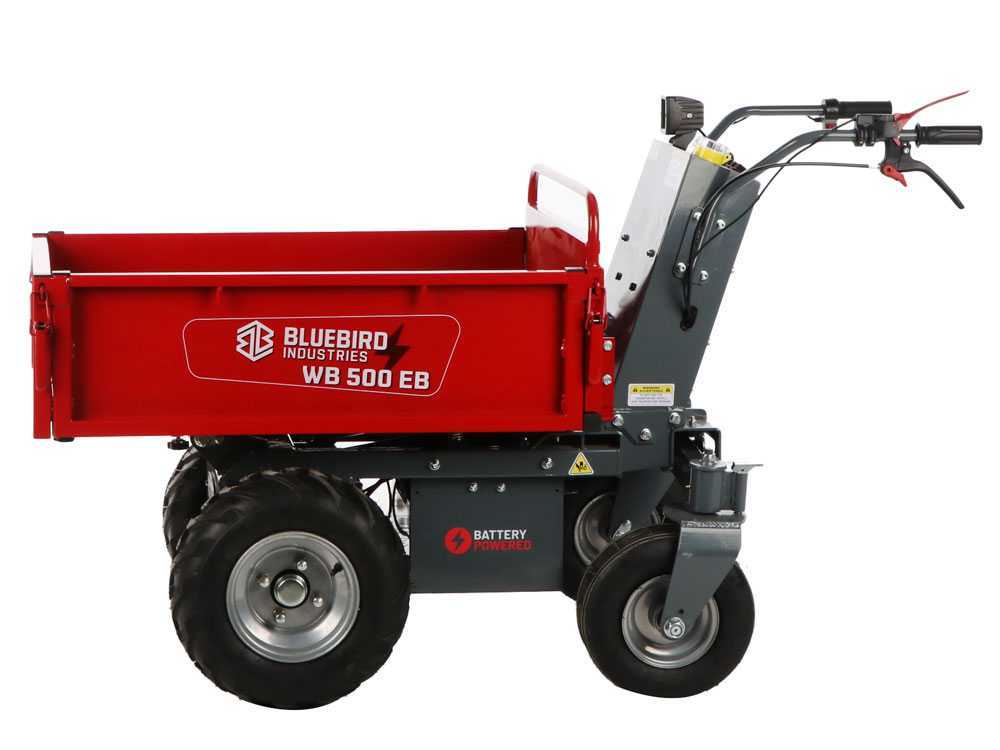 Accu motorkruiwagen laadvermogen 500 kg Blue Bird WB 500EB, 48 V 32 Ah, detail 3