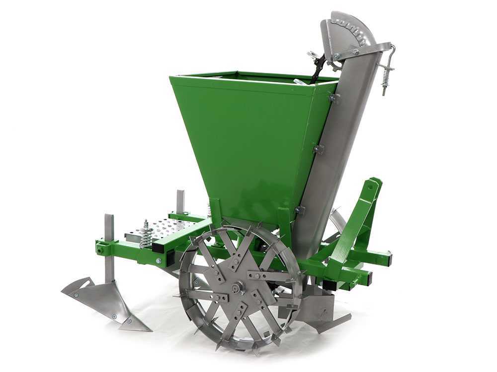 Bomet Gemini 1-rijige aardappelpootmachine, metalen wielen, detail 4