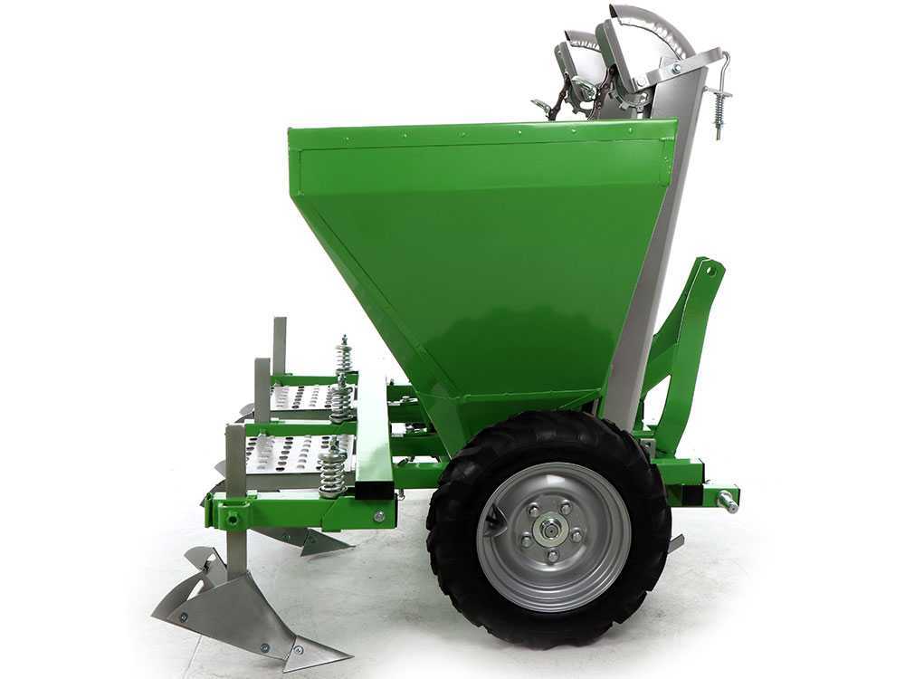 Bomet Gemini 2-rijige aardappelpootmachine, rubberwielen, detail 4