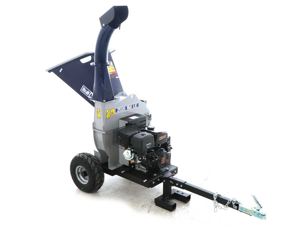 BullMach ZEUS 160 LE benzine hakselaar, takken tot 90 mm, elektrische start, getrokken uitvoering, detail 3