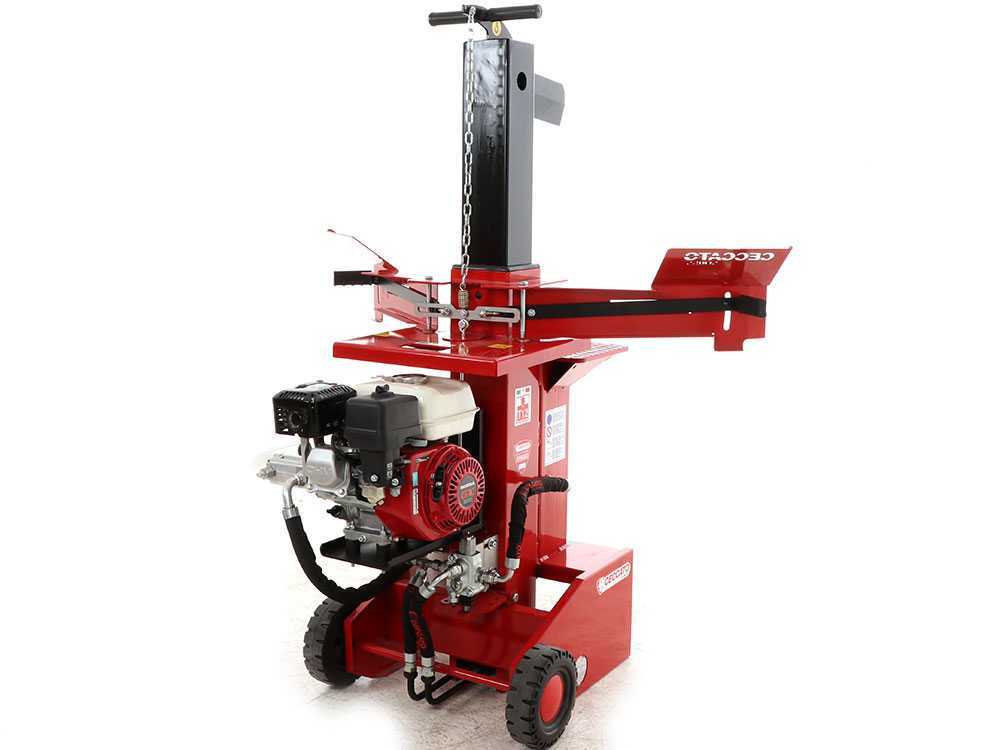 Ceccato Olindo BULL SPL12H GX200 benzine houtklover, 12 ton, verticaal, detail 4