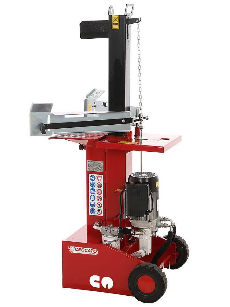 Ceccato Olindo BULL SPLE10 elektrische houtklover, 10 ton, verticaal, slag 540 mm, detail 4