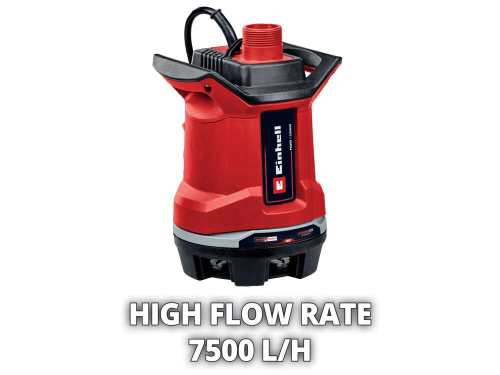 Einhell GE-DP 18/25 Li dompelpomp voor vuil water, 18 V 2,5 Ah, detail 2