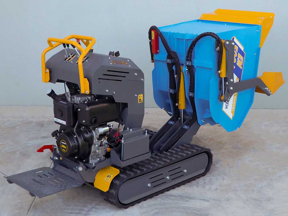 Rupsdumper laadvermogen 500 kg EuroMech EM500L-Dump & Shovel, hydraulisch kiepen, detail 4