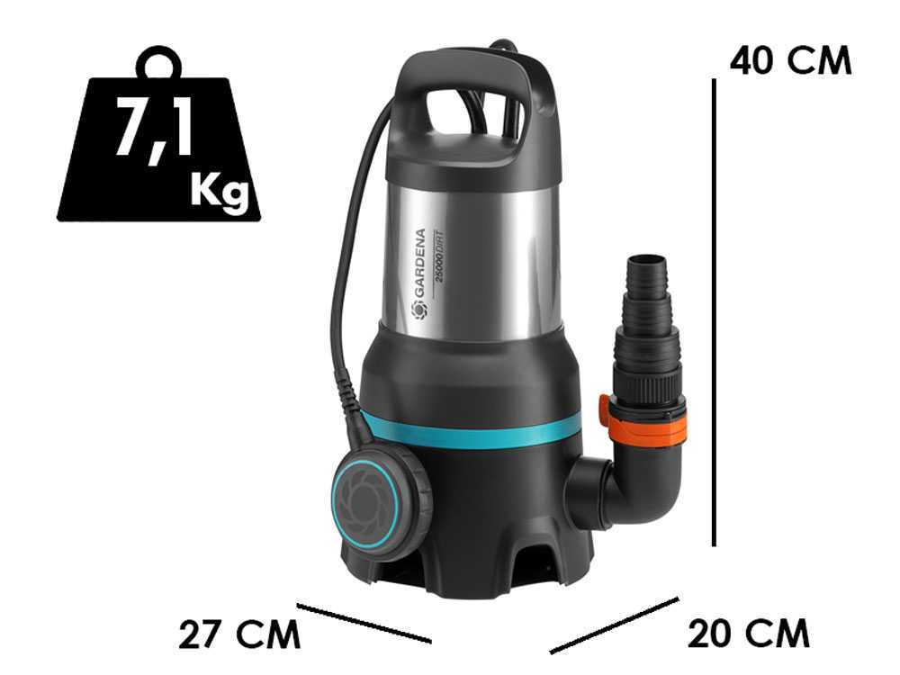 Gardena 25000 dompelpomp voor vuil water, detail 3