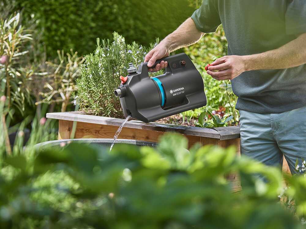 Gardena 3000 Silent 18V P4A tuinpomp, 18 V 4 Ah, detail 3