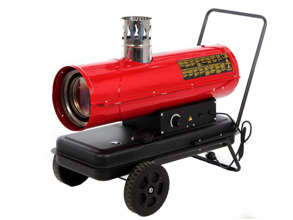 GeoTech IDH 2000 diesel heteluchtkanon 20 kW, indirect gestookt, detail 4