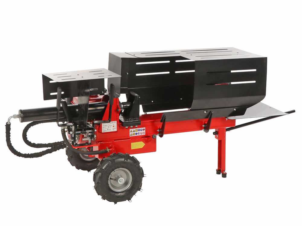 GeoTech LS12-50 HG benzine houtklover, 8 ton, horizontaal, detail 3